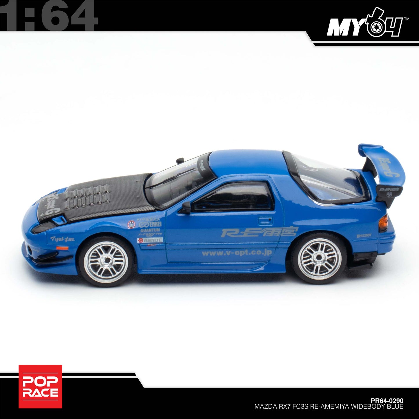 [Pop Race] 1:64  Mazda RX7 (FC3S) Re-Amemiya - Re-Amemiya Blue