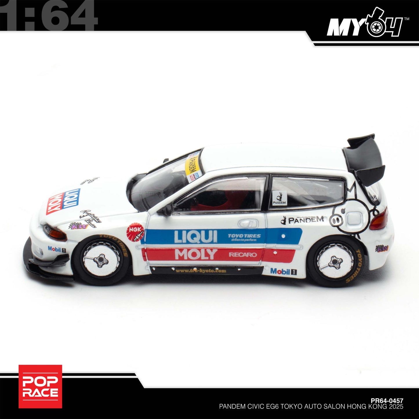 [Pop Race] 1:64 Pandem Civic EG6 VDX (TASHK25)