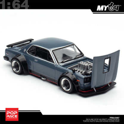 [Pop Race] 1:64 Pandem Hakosuka - Grey (TASHK25)