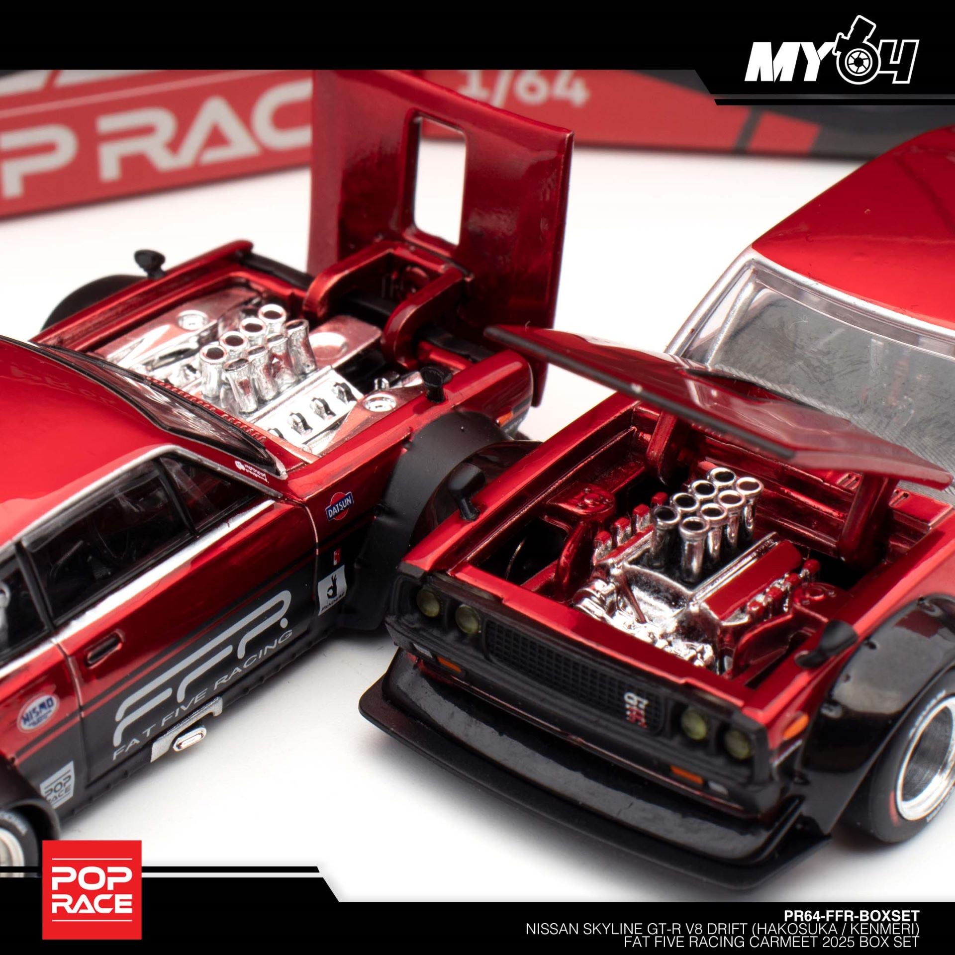 Pop Race] PopRace X Fat FIve Racing CARMEET 2025 Exclusive Set