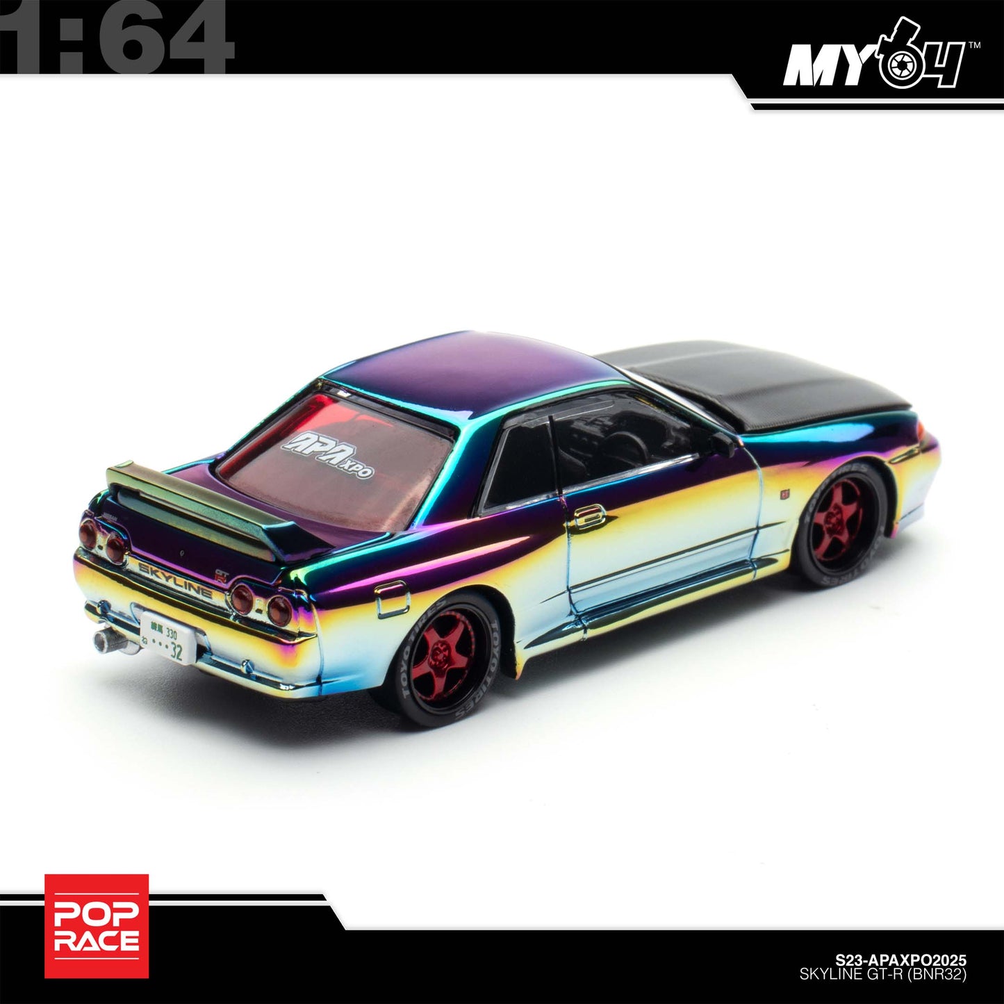 [Pop Race] 1:64 Nissan Skyline R32 GT-R APAXPO 2025