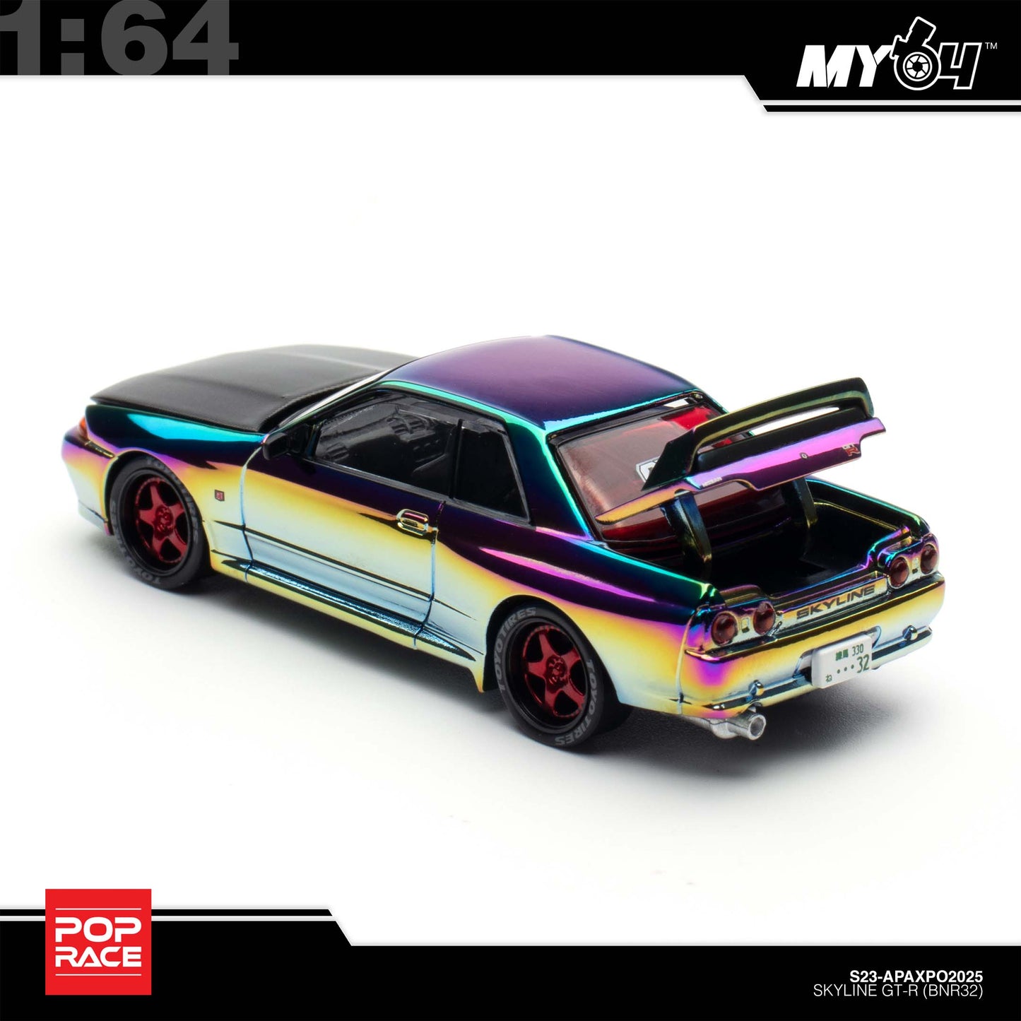 [Pop Race] 1:64 Nissan Skyline R32 GT-R APAXPO 2025