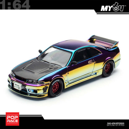 [Pop Race] 1:64 Nissan Skyline R33 GT-R APAXPO 2025