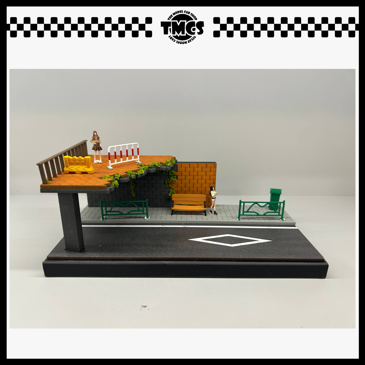 [SCJ] 1:64 Diorama (82001-A) Road Broken Bridge (Medium Set)