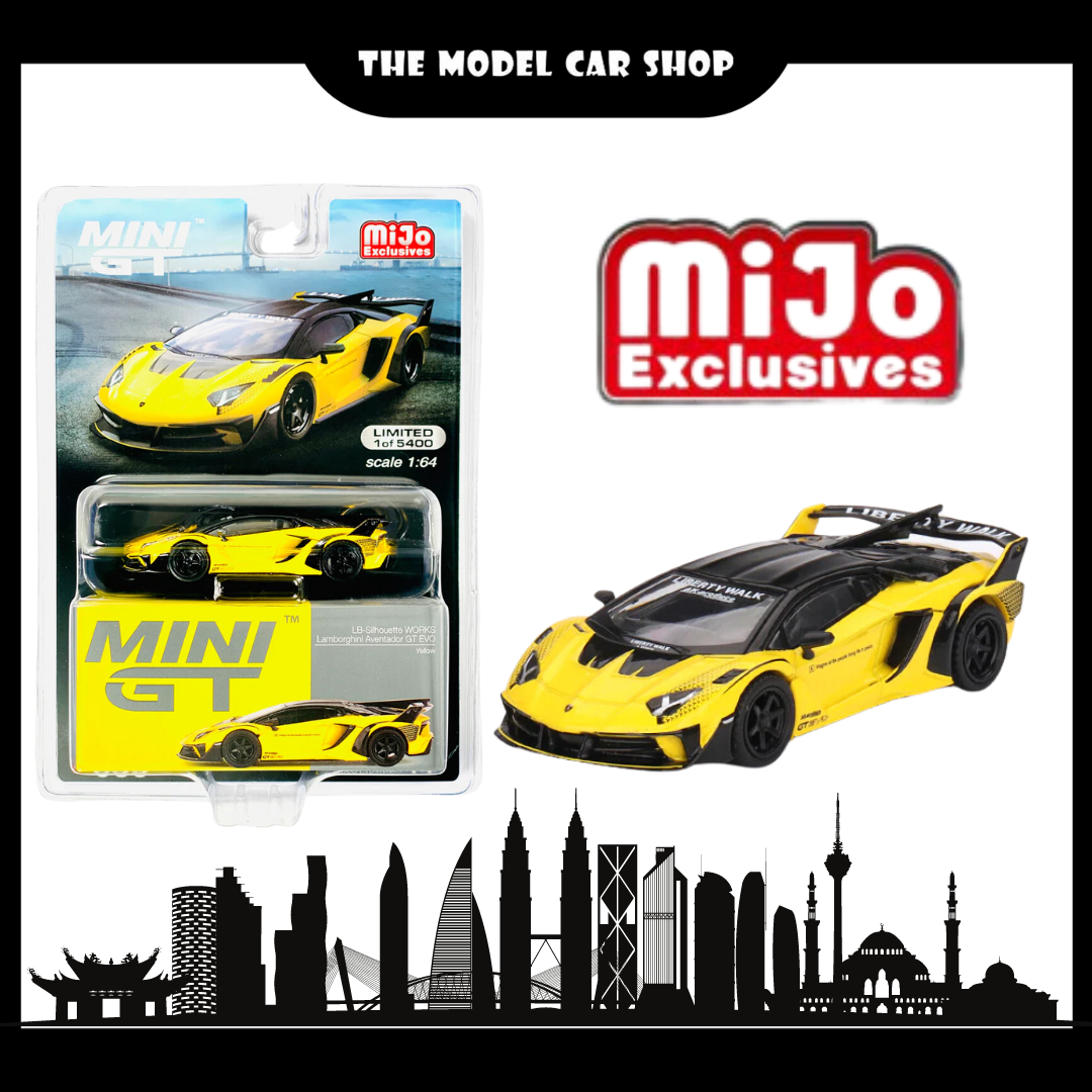 [Mini GT] Lamborghini LB-Silhouette WORKS Aventador GT EVO Yellow (Mijo Exclusive)