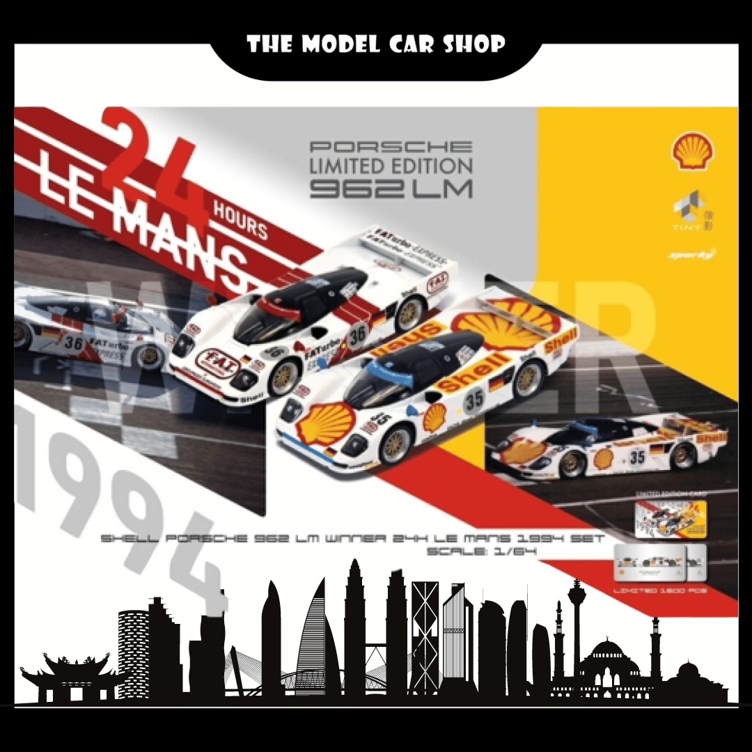 [Tiny] Shell Porsche 962 LM SHELL COMBO - Winner 24th Le Mans #36 & #35