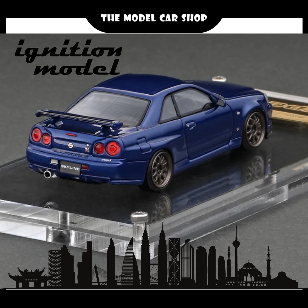 [Ignition Model] Nissan Skyline GT-R V-spec ll (R34) - Bayside Blue