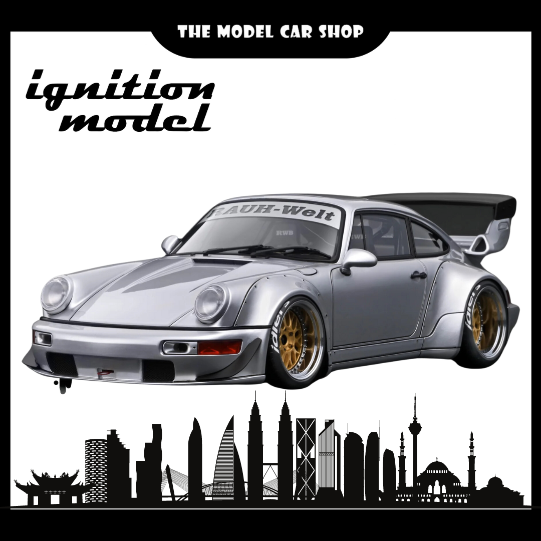 [Ignition Model] RWB 964 Silver With Engine