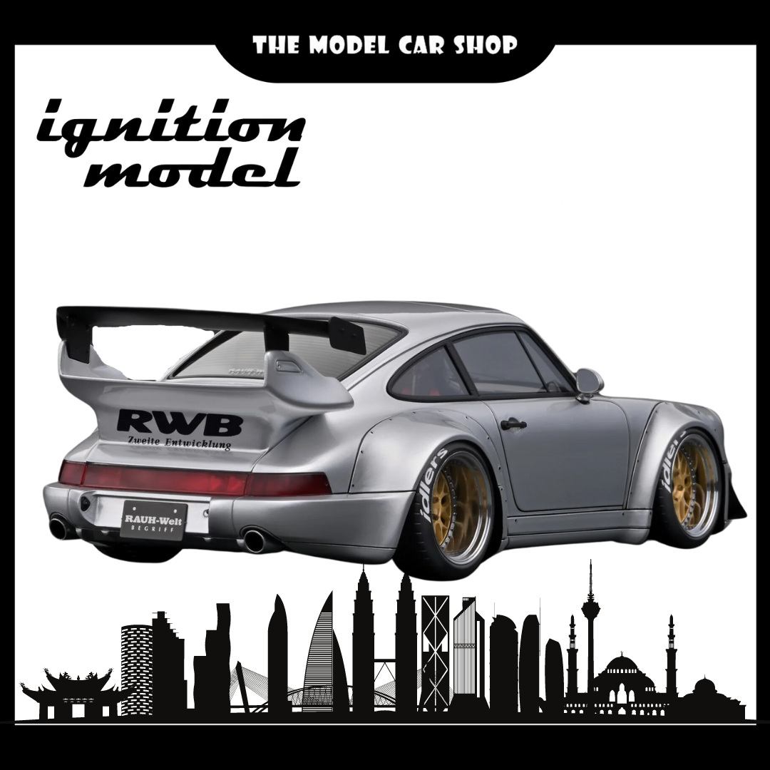 [Ignition Model] RWB 964 Silver With Engine