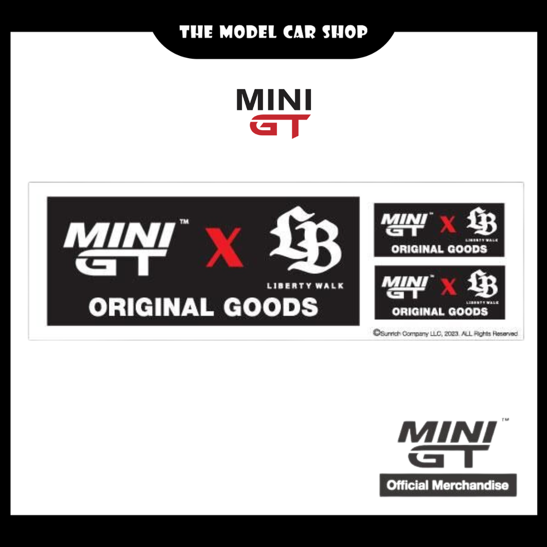 [MINI GT] Official Merchandise Mini GT x LB Original Goods Sticker Set (6x19cm)