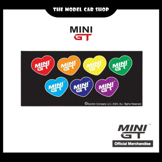 [MINI GT] Official Merchandise Colourful Hearts Sticker Set (7.3x16cm)