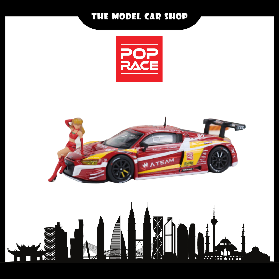 [Pop Race] Audi R8 LMS EVA RT Production Model Type-02 X Works with Race Queen Figure
