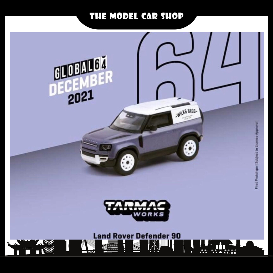 [Tarmac Works] Land Rover Defender 90 - Matt Blue Grey