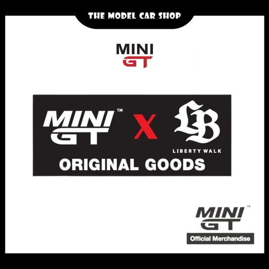 [MINI GT] Official Merchandise Mini GT x LB Original Goods Sticker (8x19cm)