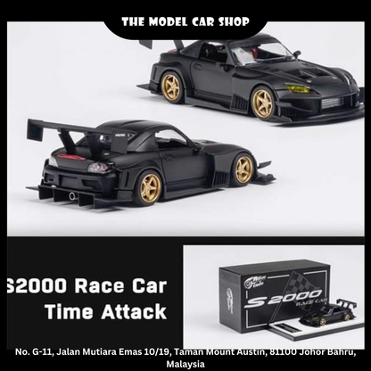 [Micro Turbo] Honda S2000 JS Racing Race Car Time Attack - Matte Black