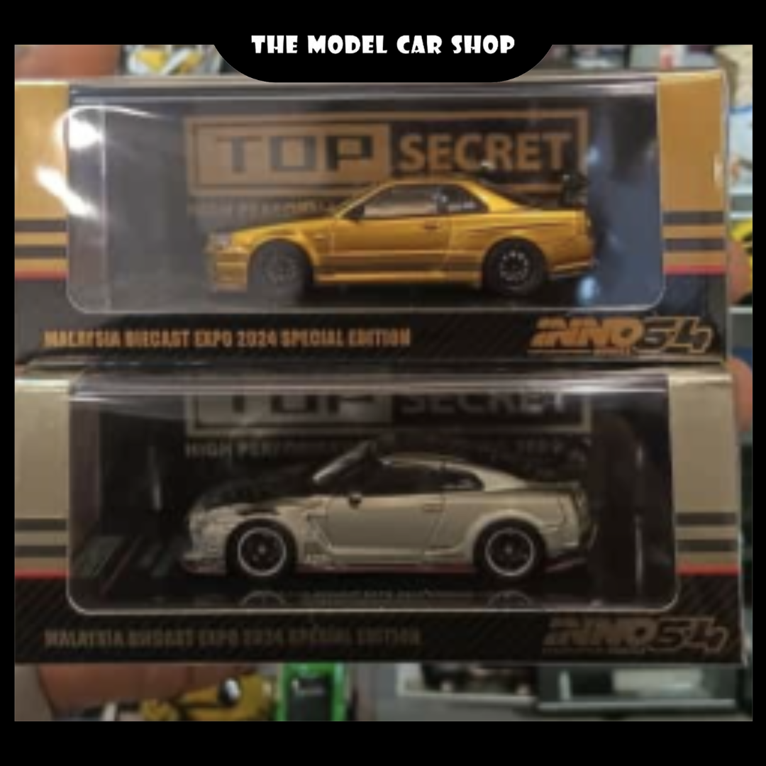 [INNO64] Nissan Skyline GT-R (R34) + (R35) Malaysia Diecast Expo 2024 Special Edition(MDX2024) Combo