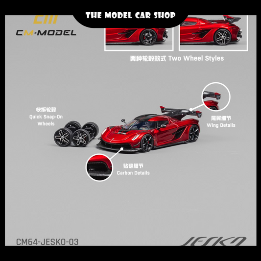 [CM Model] Koenigsegg Jesko Attack - Metallic Cherry Red