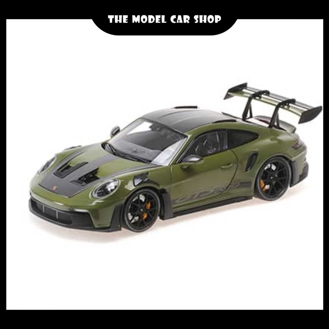 [Minichamps] Porsche 992 GT3RS Nato Olive with Black Wheels, Weisssach Package