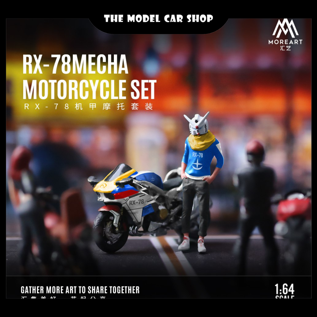 [More Art] RX-78 Mecha Motorcycle Set