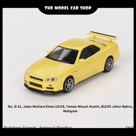 [MINI GT] Nissan Skyline GT-R (R34)  V-Spec Lightning Yellow