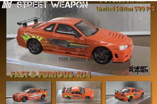 [Street Weapon] Nissan Skyline GTR R34 Fast&Furios - Orange