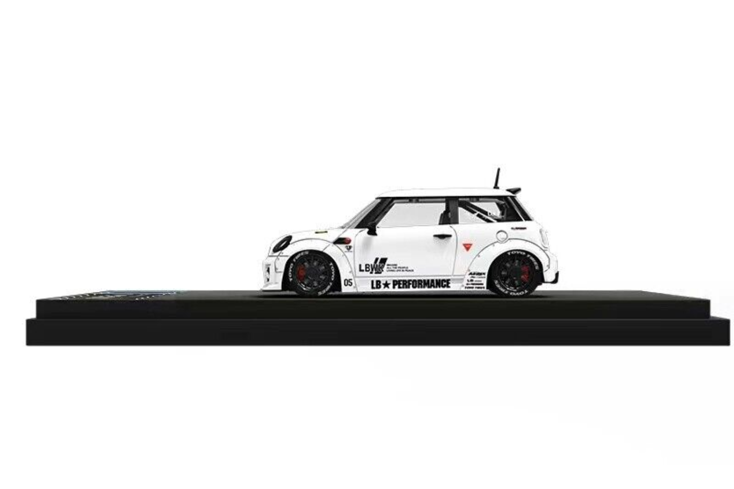 △超精密！Red！世界限定！Engup 1/43 ミニクーパー LBWK MINI Cooper Liberty Walk LB Works Wide  Body 新品 Resin Model-