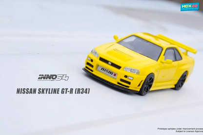 [INNO64] Nissan Skyline GTR (R34) Lightning Yellow (MDX 2022 Event Model)