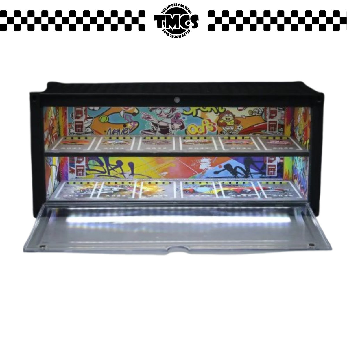 [MBox] 1:64 Diorama Container Scene (Double Layer) - Graffiti Theme