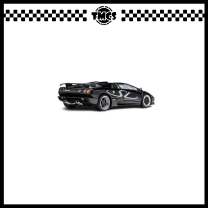 [Micro Turbo] 1:64 Custom Lamborghini Diablo SV - Metallic Black