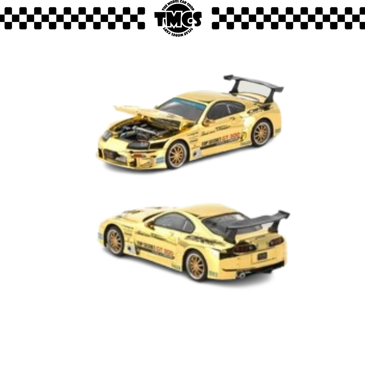 [Pop Race] 1:64 Top Secret GT300 Supra - Gold Chrome