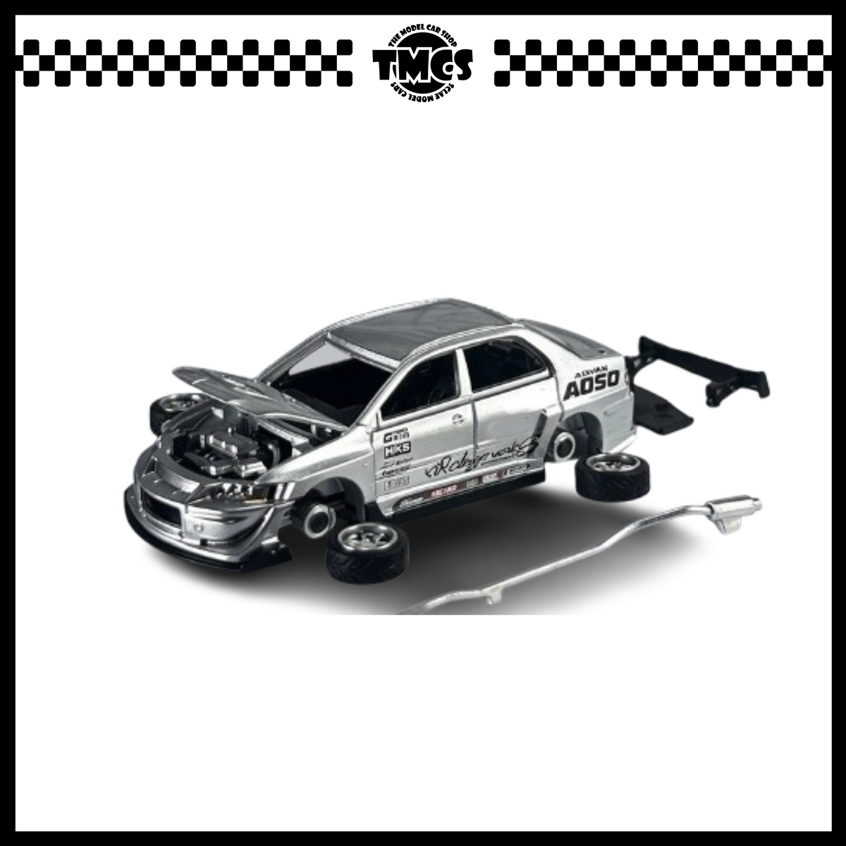 [Peako] 1:64 VARIS Mitsubishi Lancer Evolution IX - Silver Metallic