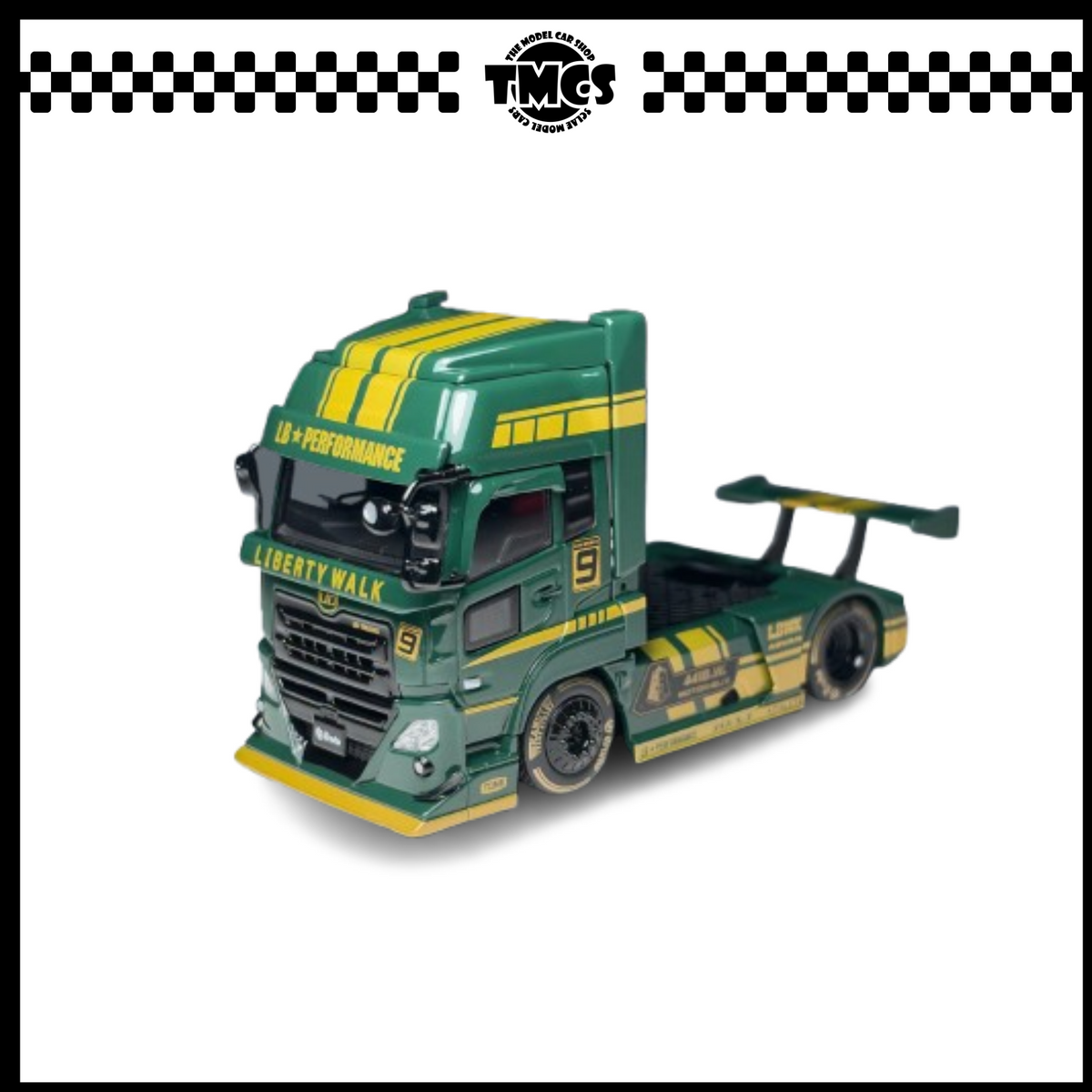 [Motorhelix] 1:64 LB-TRUCKS UD Quon Head Custom - Green & Gold