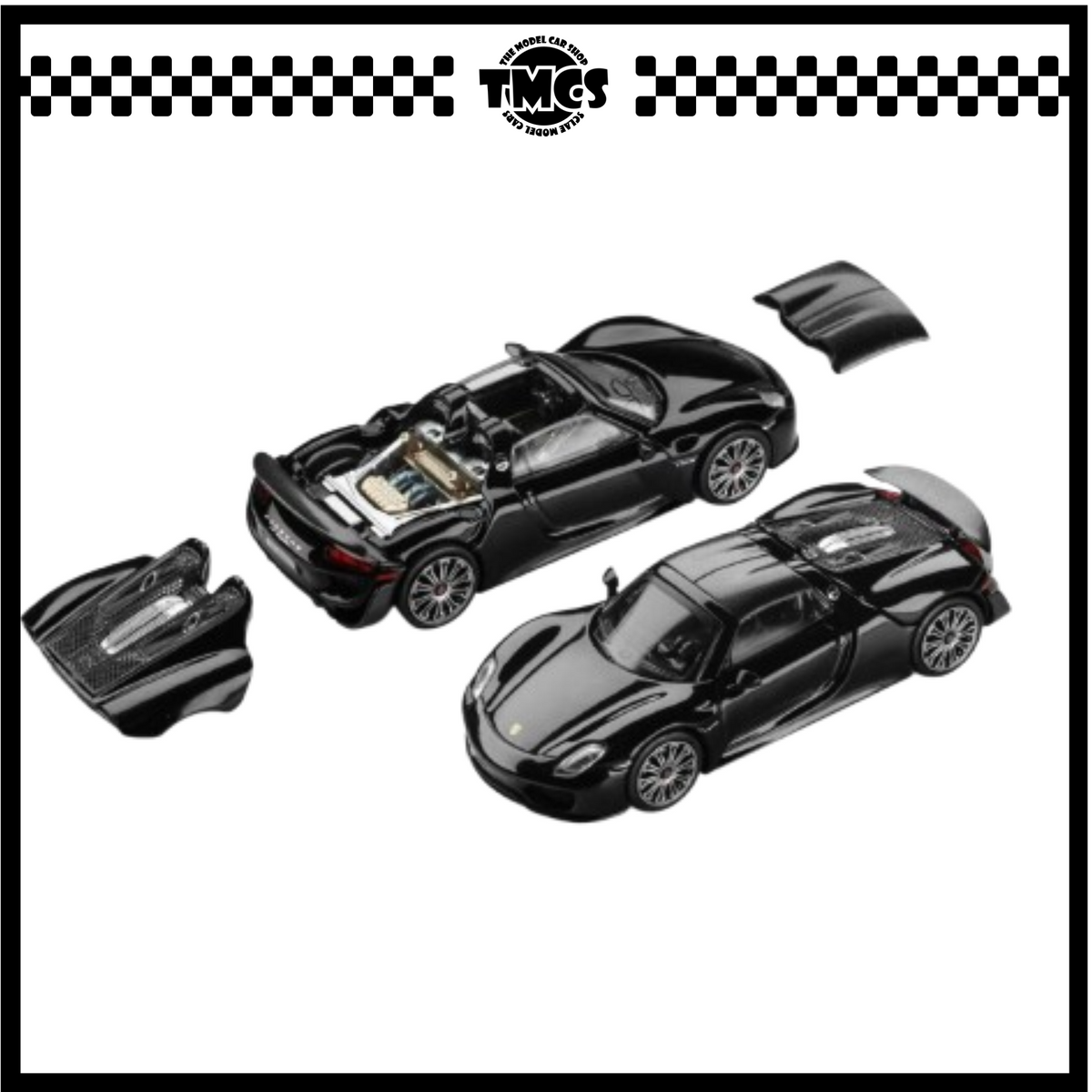 [Trends Hobby] 1:64 Porsche 918 Spyder - Gloss Black