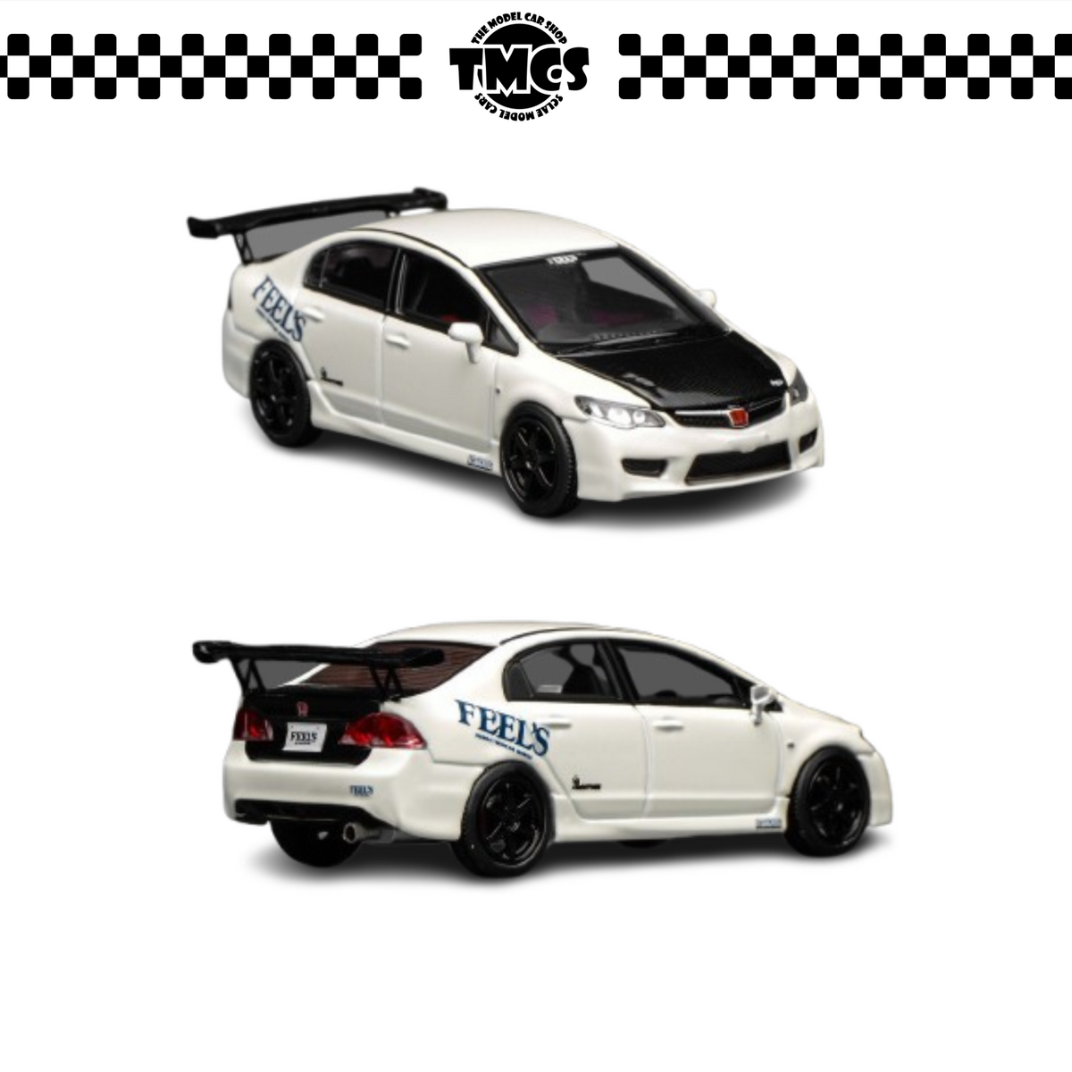 [Motorhelix] 1:64 Honda Civic Type R (FD2) - FEEL'S Livery