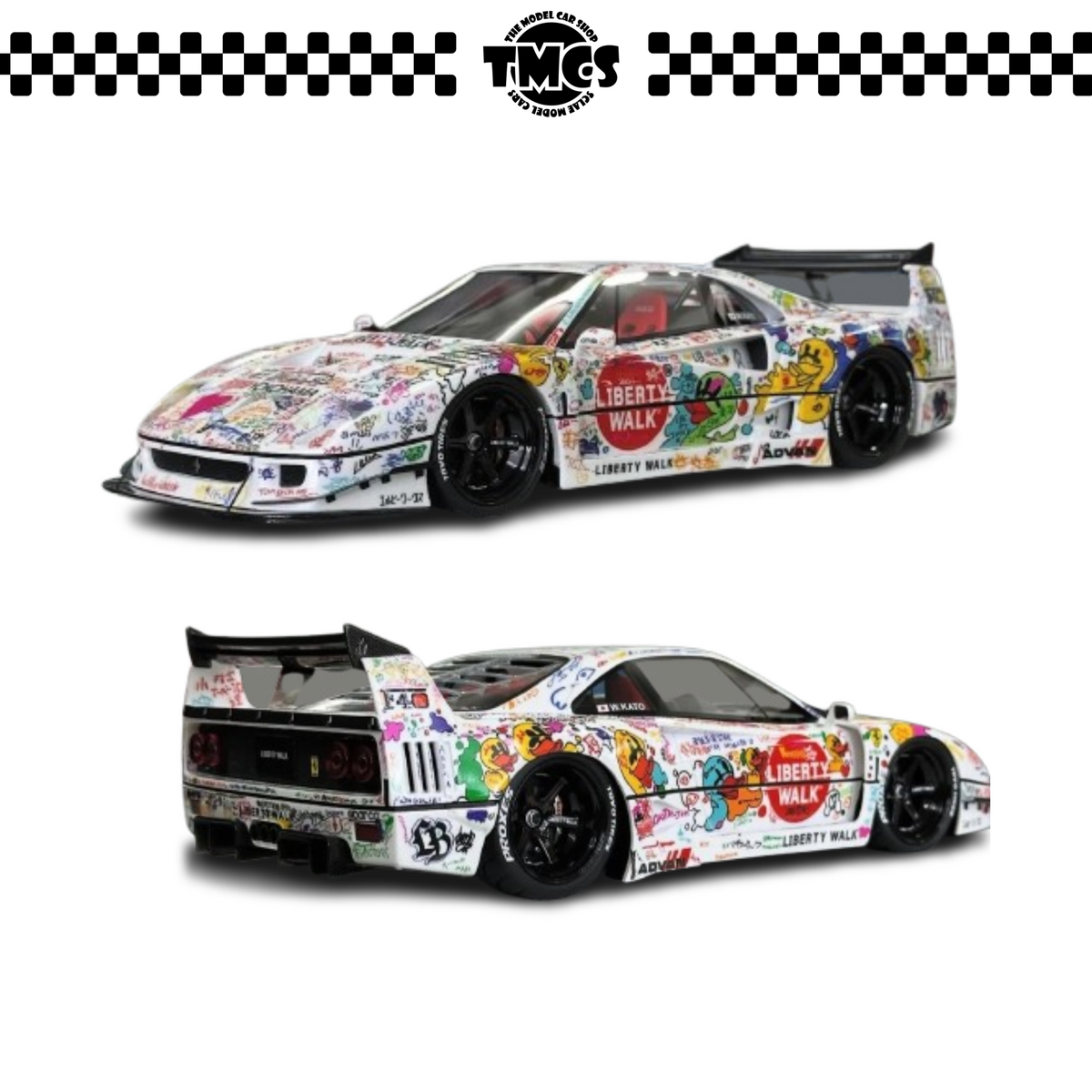 [BBA] 1:18 Ferrari LB F40 - Graffiti