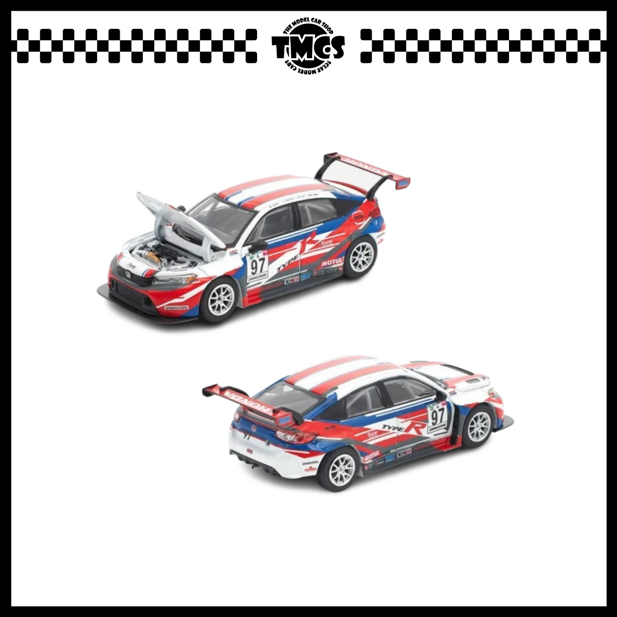 [Pop Race] 1:64 Honda Civic Type-R (FL5) TCR - M&K Racing