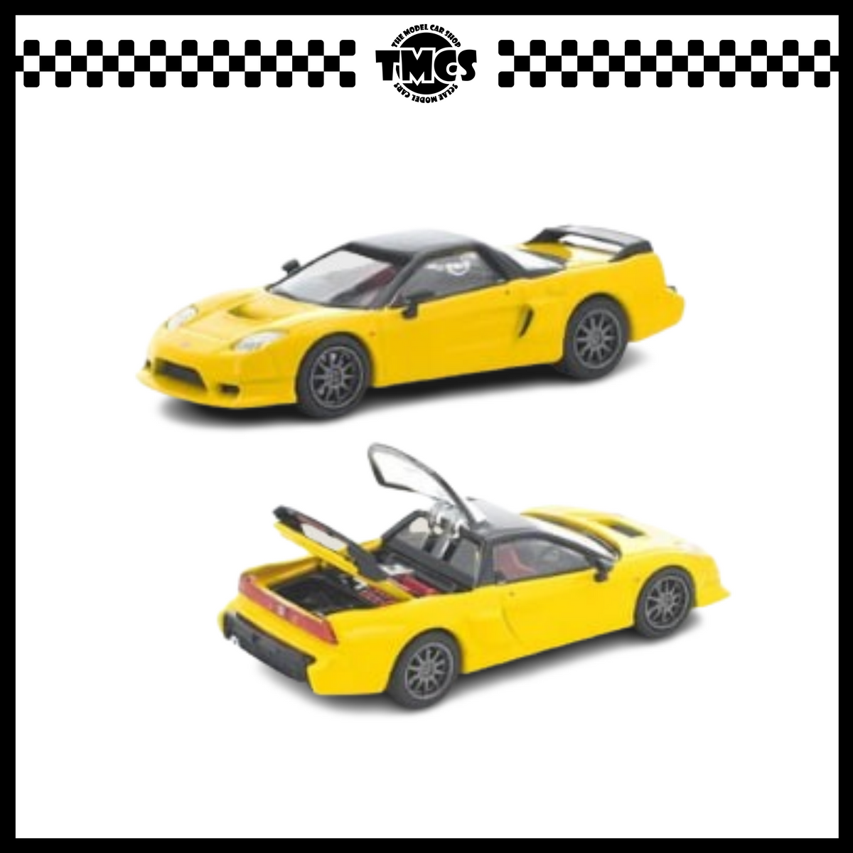[Pop Race] 1:64 Honda NSX-R - Yellow