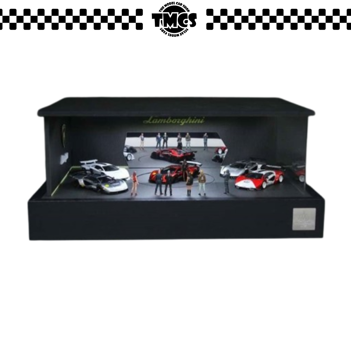 [More Art] 1:64 Diorama Lamborghini Rotating Exhibition Stand Scene