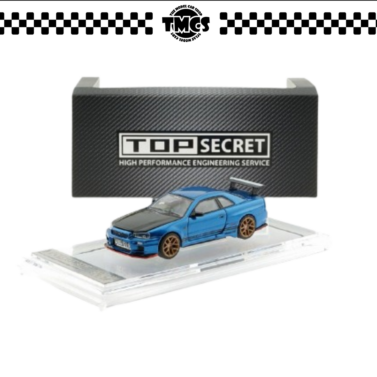 [KKK Models] 1:64 Top Secret BNR34 - Blue