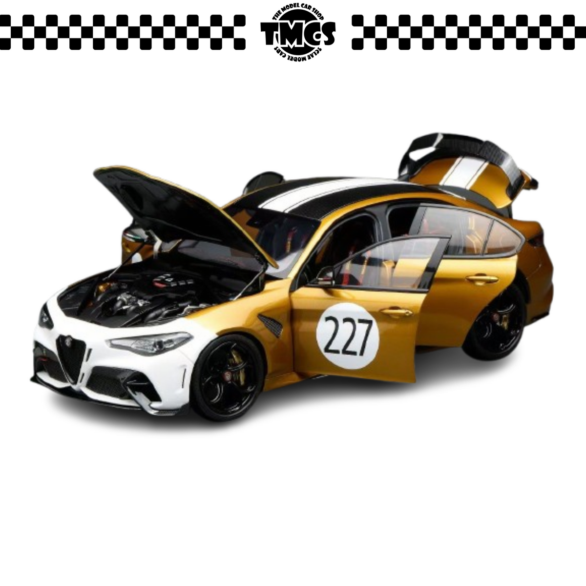 [Motorhelix] 1:18 Alfa Romeo Giulia GTAm - Ocra GT Gold