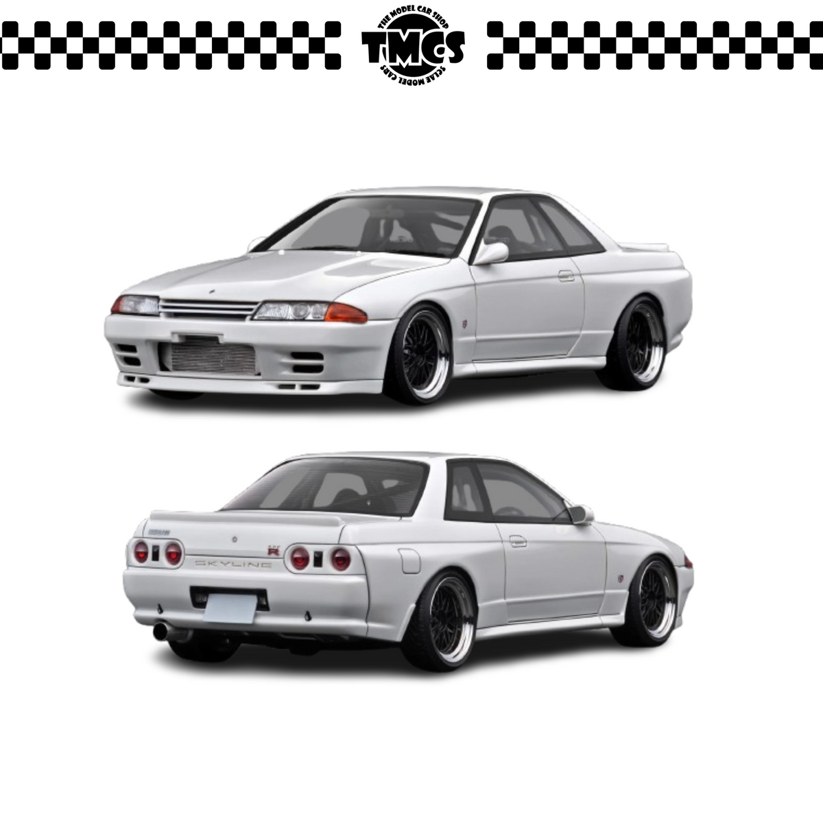 [Ignition Model] 1:18 Nissan Skyline GT-R (R32) - White湾岸Midnight Reina's R