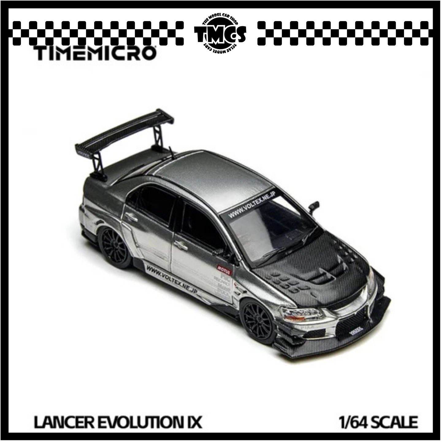 [Time Micro] 1:64 Mitsubishi Lancer Evolution IX - Silver