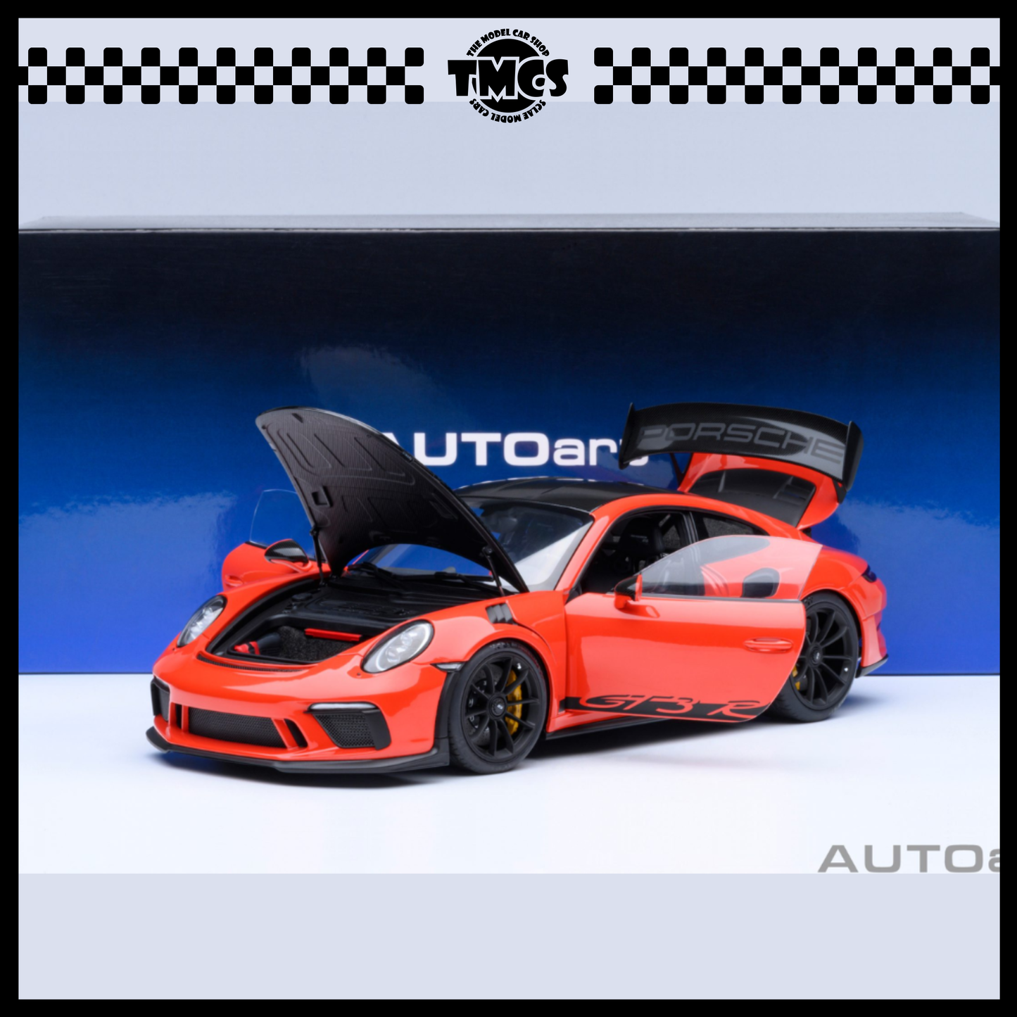 [Auto Art] 1:18 Porsche 911 (991.2) GT3 RS Weissach Package - Lava Orange