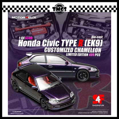 [Motorhelix] 1:64 Honda Civic Type R (EK9) - Customized Chameleon (Philippines Exclusive)