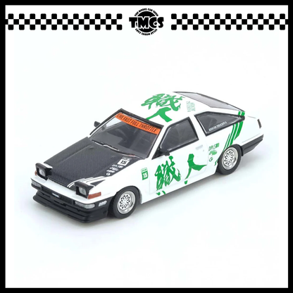 [INNO64] 1:64 Toyota Sprinter Trueno AE86 “Keiichi Tsuchiya” (with Chase Car)