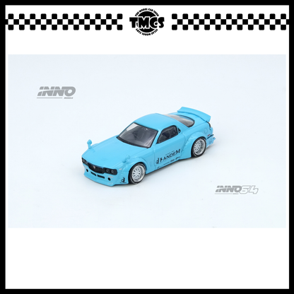 [INNO64] 1:64 Mazda RX7 (FD3S) "Pandem Rocket Bunny" - Tiffany Blue