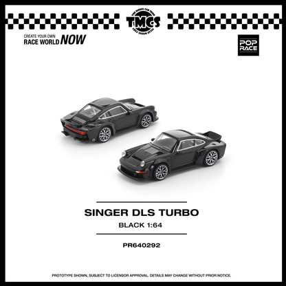 [Pop Race] 1:64 Singer DLS Turbo (Road) - Black