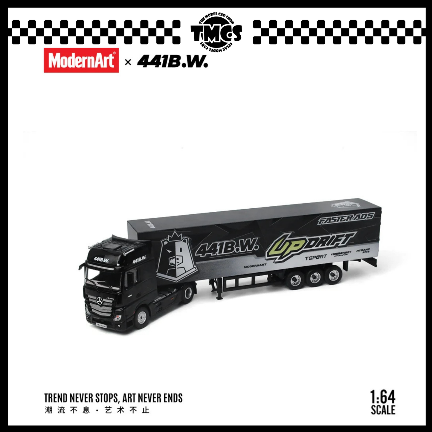 (UNSEAL UNIT) [Modern Art] 1:64 441B.W. Drift Bear - Mercedes-Benz Actros