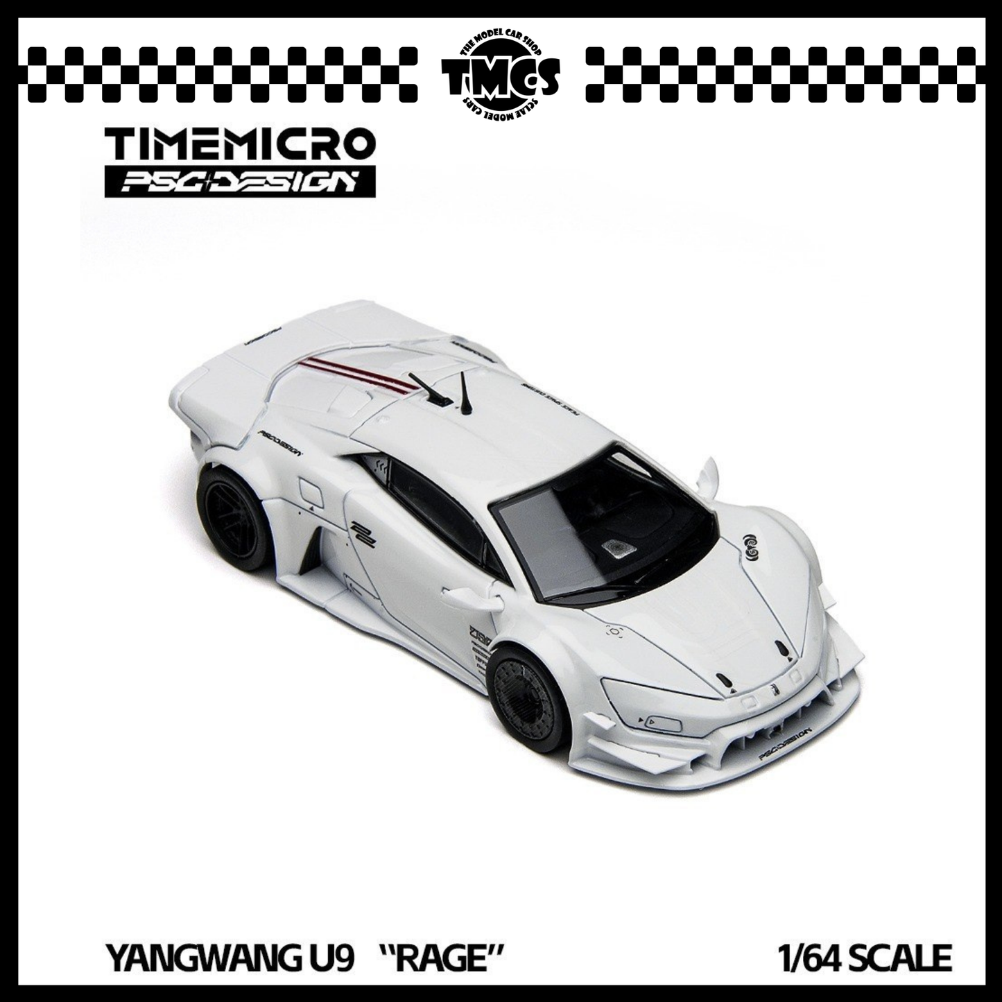 [Time Micro] 1:64 PSC Design Yangwang U9 "RAGE" - White
