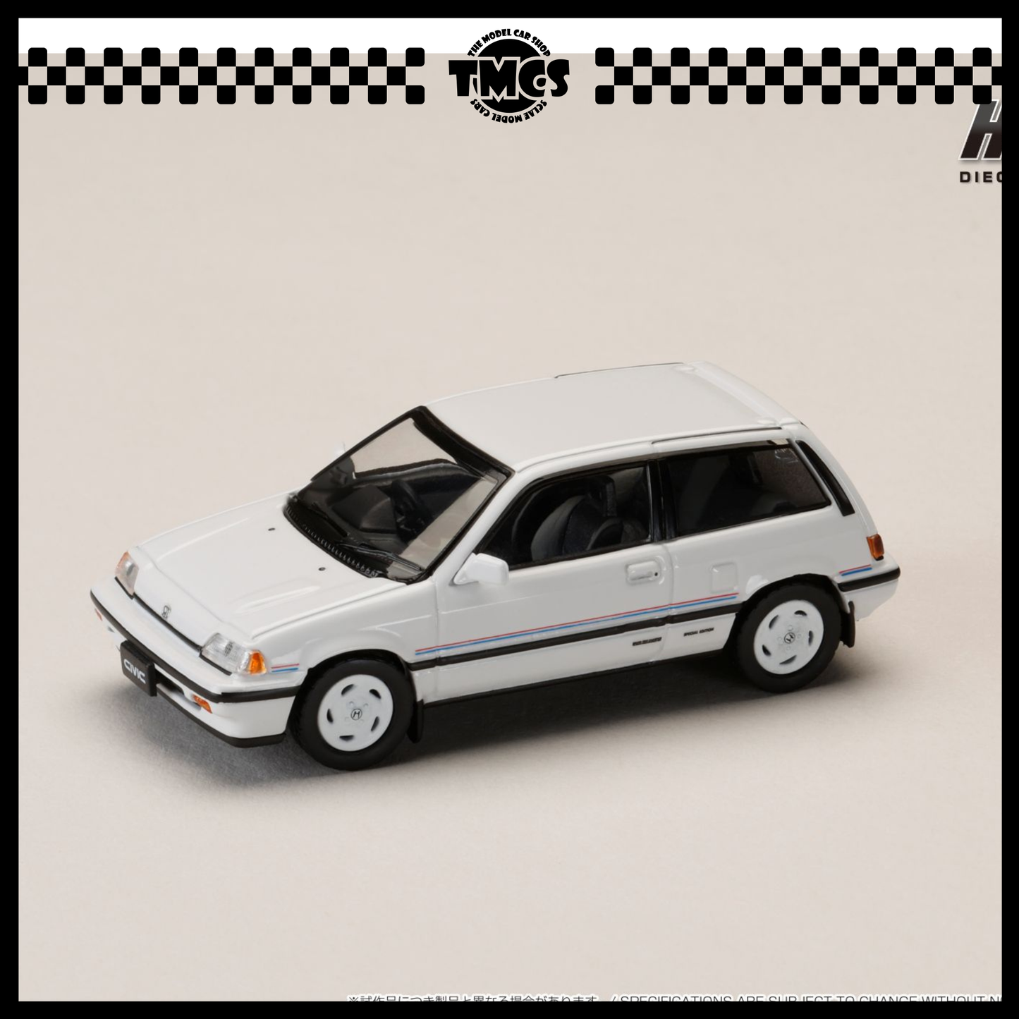 [Hobby Japan] 1:64 Honda Civic (AT) Late Version Special Edition - White